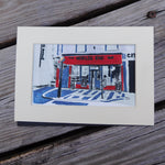 The World's End Bar Block Print
