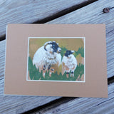 Sheep Block Print
