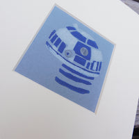 R2D2 Block Print