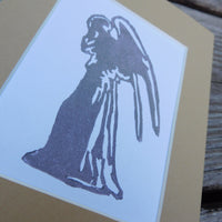 Weeping Angel Block Print
