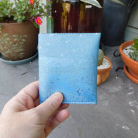 Light Blue Slim Cork Wallet