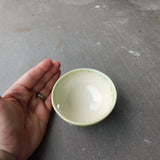 Green with etched lines Bowl