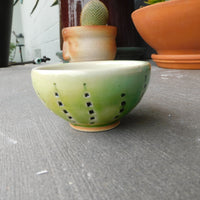 Green w/ square indents Bowl