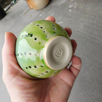 Green w/ square indents Bowl