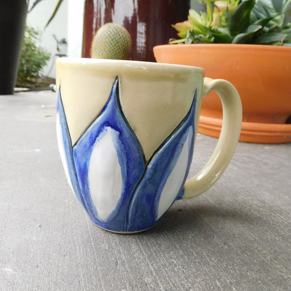 Blue & White Flower Mug