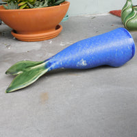 Blue Mermaid Tail Art Piece