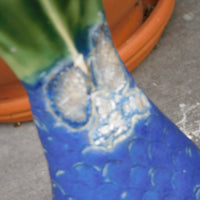Blue Mermaid Tail Art Piece