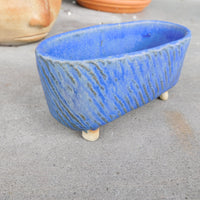 Blue Oval w/ Feet Planter