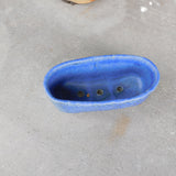 Blue Oval w/ Feet Planter