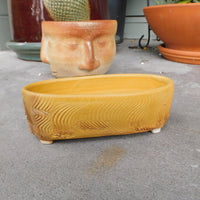 Orange Oval w/ Feet Planter