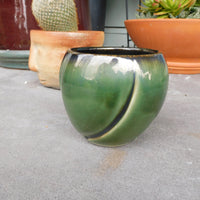 Green Etched Cup/Pot