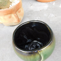 Green Etched Cup/Pot