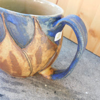 Flower Rough Glaze Mug