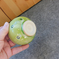 Green Dimple Bowl