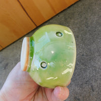 Green Dimple Bowl