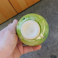 Green Dimple Bowl