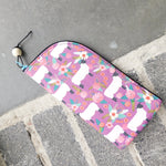 Sheep & Flowers -Sunglass Case