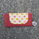 Cork Slimline Wallet:: pink flowers