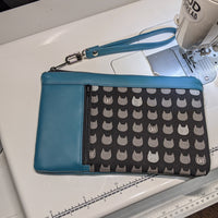 Cat & Lagoon Sileather Zippy Clutch