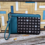 Cat & Lagoon Sileather Zippy Clutch