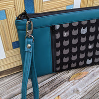 Cat & Lagoon Sileather Zippy Clutch