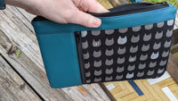 Cat & Lagoon Sileather Zippy Clutch