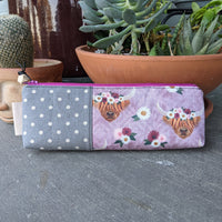 Highland Cow Canvas Pencil Case