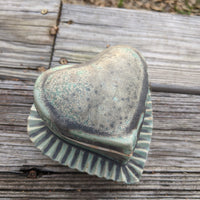 heart Box w/ skulls pottery