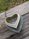 heart Box w/ skulls pottery