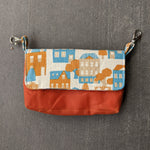Houses, Orange Wax Canvas Hipster