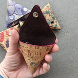 Demo - of another coin pouch. Opens like this.