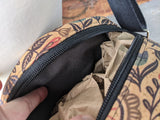Scandinavian folk cork Round Crossbody Bag
