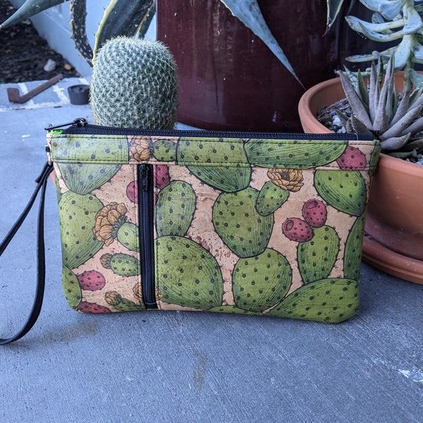 Prickly Pear Cork, Zippy Clutch