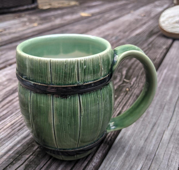 Green Barrel Mug