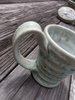 Light Green/Blue roller Glaze Mug