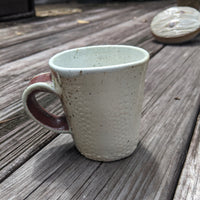 White/Red Dots Glaze Mug