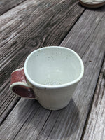 White/Red Dots Glaze Mug