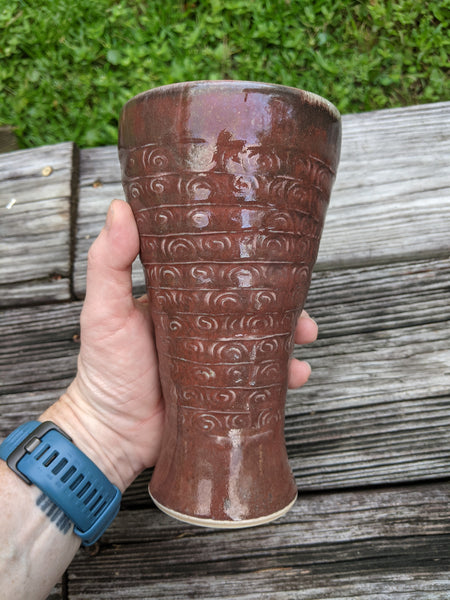 maroon Vase