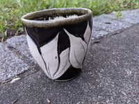 B & W Flower Mug
