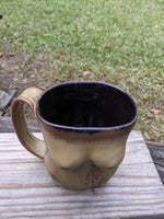Female form, brown glaze Mug