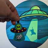 UFO & Cow Ornament