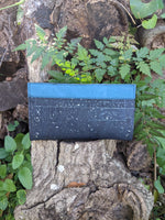 Blue Metallic, Bloom Slender Wallet