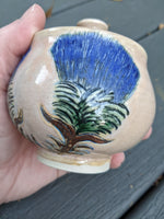 Thistle Honey Pot w/ lid, bowl