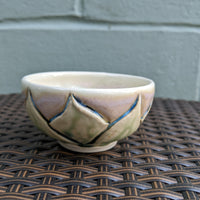 Lite Green Flower, small bowl 3/22