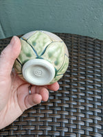 Lite Green Flower, small bowl 3/22
