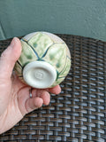 Lite Green Flower, small bowl 3/22