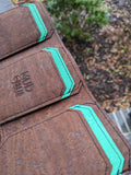 RFID Nutmeg & Mint Tri-Fold