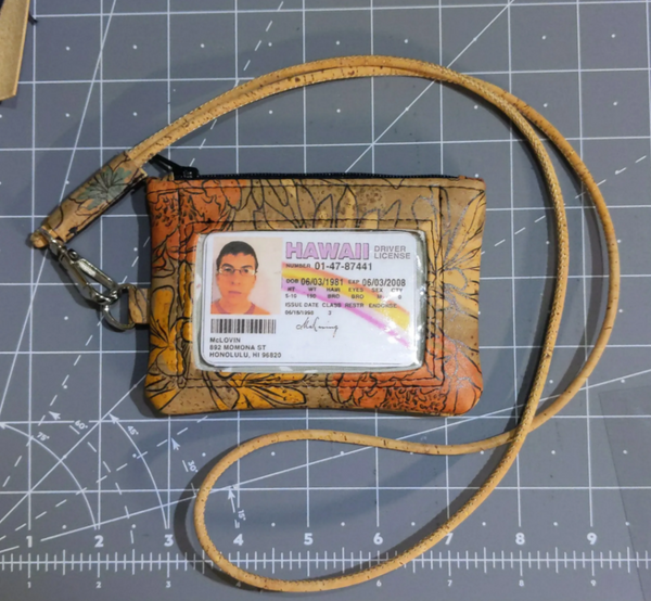 Melanie print cork, Piper ID wallet